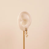 Pearl Cluster Hooplet Earrings